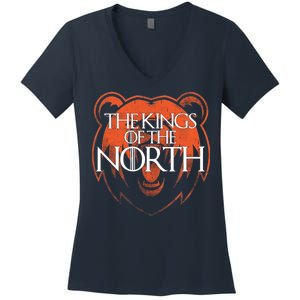 The Kings Of The North Chicago Football Women's V-Neck T-Shirt