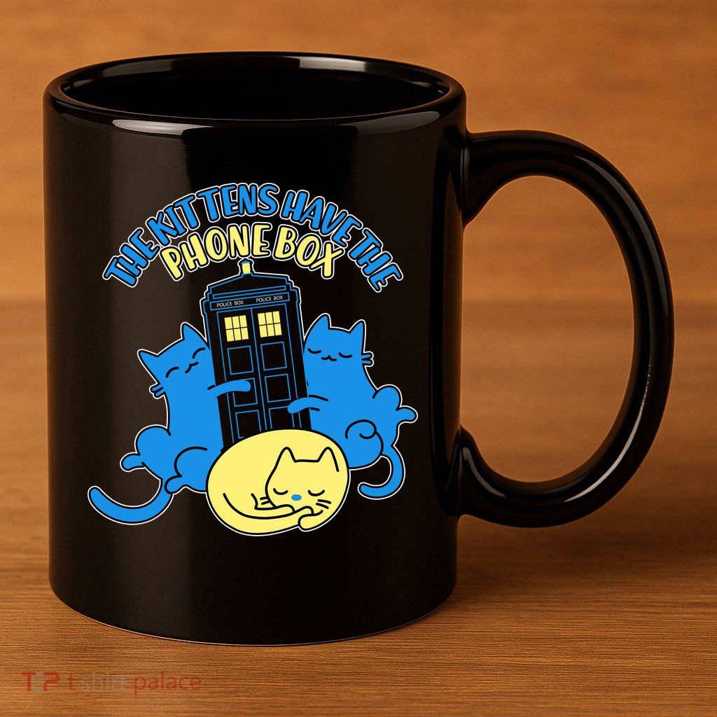 The Kittens Have The Phone Box 11oz C Handle Ceramic Mug