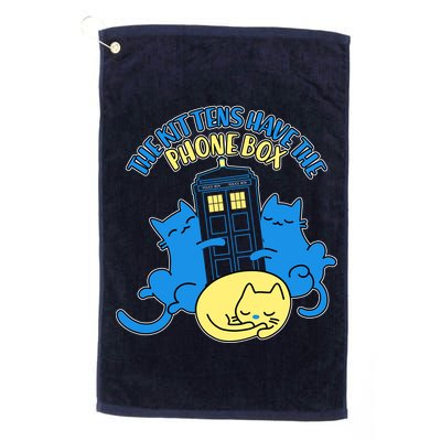 The Kittens Have The Phone Box Golf Towel