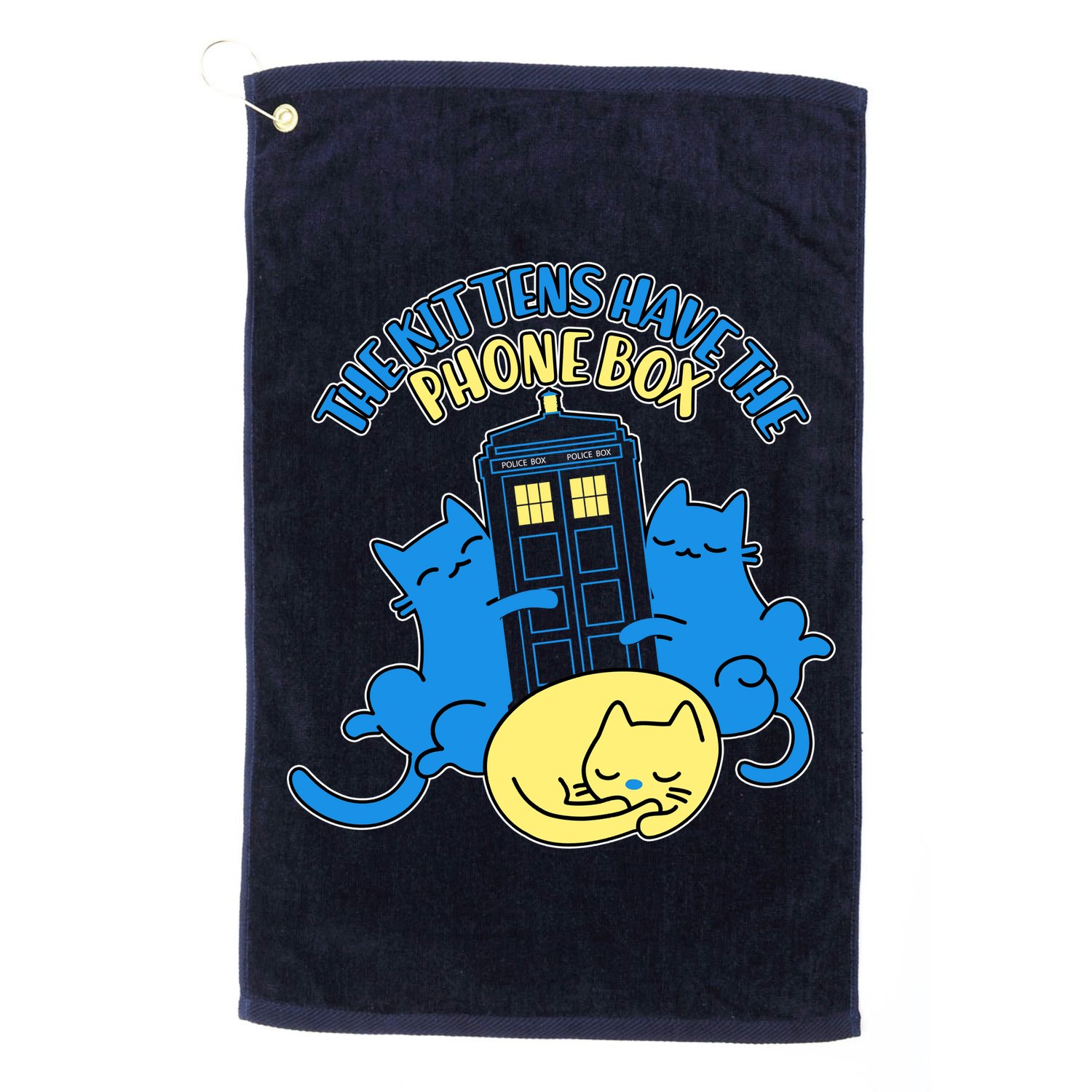 The Kittens Have The Phone Box Golf Towel