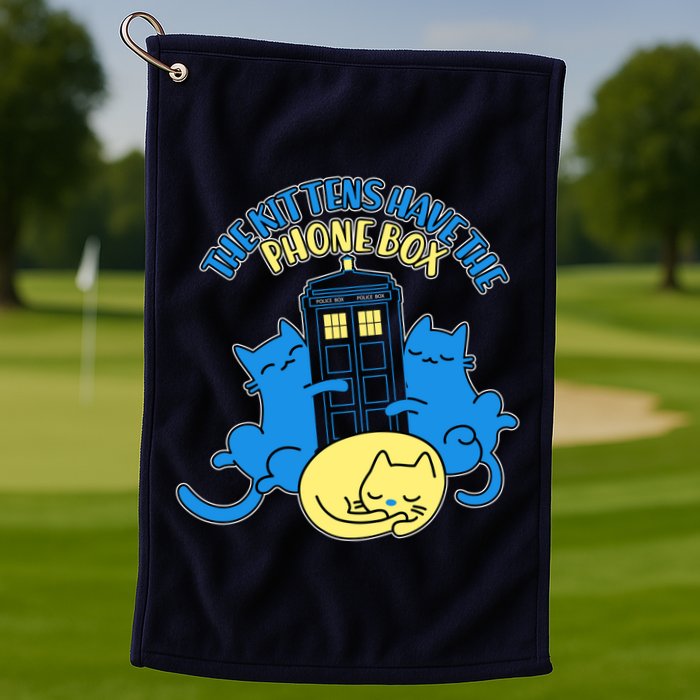 The Kittens Have The Phone Box Golf Towel