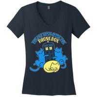 The Kittens Have The Phone Box Women's V-Neck T-Shirt