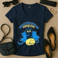 The Kittens Have The Phone Box Women's V-Neck T-Shirt
