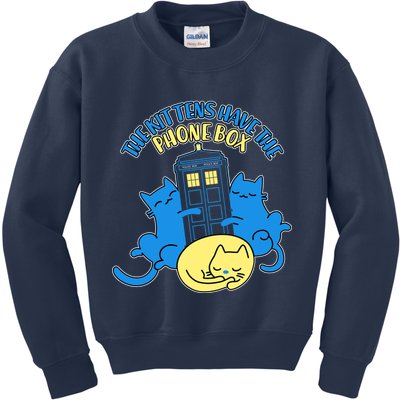 The Kittens Have The Phone Box Kids Sweatshirt