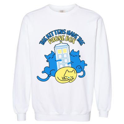 The Kittens Have The Phone Box Garment-Dyed Sweatshirt