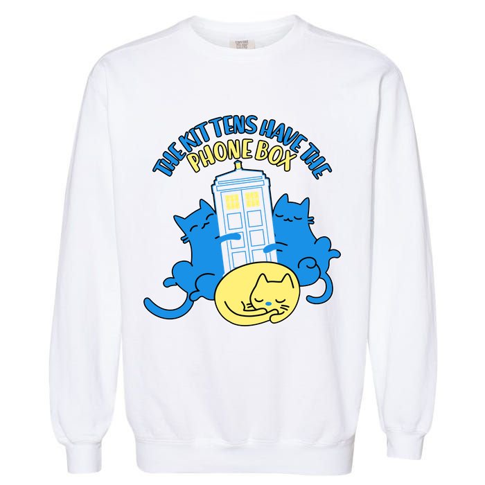 The Kittens Have The Phone Box Garment-Dyed Sweatshirt