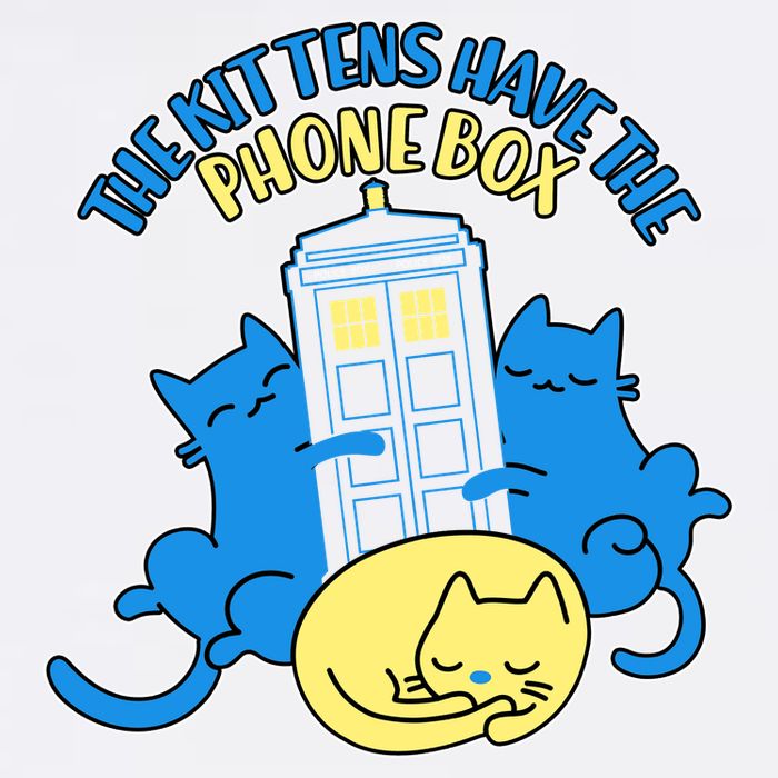 The Kittens Have The Phone Box Garment-Dyed Sweatshirt