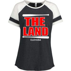 The Land Cleveland, Ohio Baseball Enza Ladies Jersey Colorblock Tee