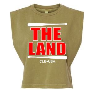 The Land Cleveland, Ohio Baseball Garment-Dyed Women's Muscle Tee