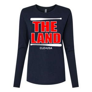 The Land Cleveland, Ohio Baseball Womens Cotton Relaxed Long Sleeve T-Shirt