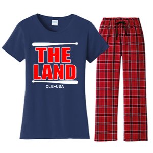 The Land Cleveland, Ohio Baseball Women's Flannel Pajama Set