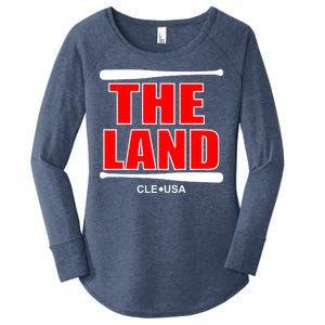 The Land Cleveland, Ohio Baseball Women's Perfect Tri Tunic Long Sleeve Shirt