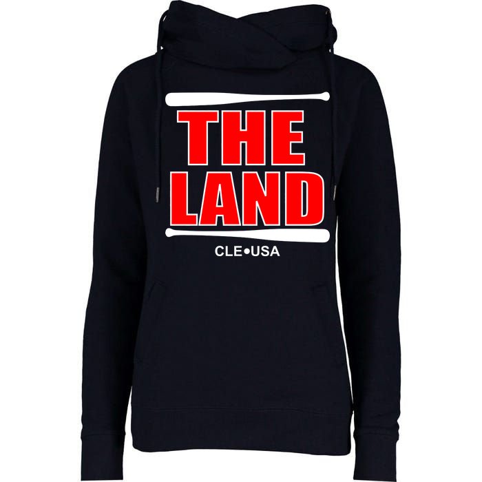 The Land Cleveland, Ohio Baseball Womens Funnel Neck Pullover Hood