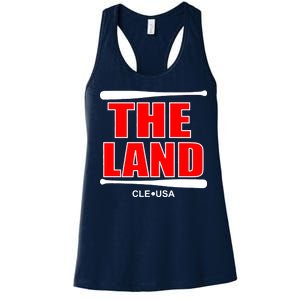 The Land Cleveland, Ohio Baseball Women's Racerback Tank