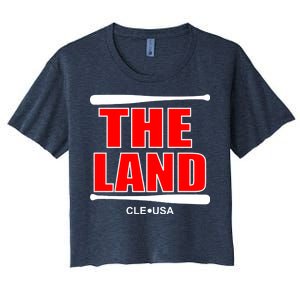 The Land Cleveland, Ohio Baseball Women's Crop Top Tee