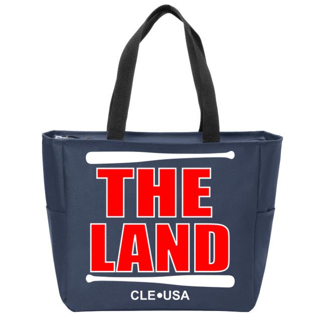 The Land Cleveland, Ohio Baseball Zip Tote Bag