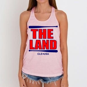 The Land Cleveland, Ohio Baseball Women's Knotted Racerback Tank