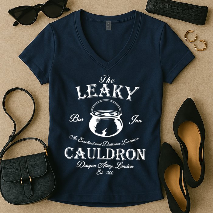 The Leaky Cauldron Bar And Inn Women's V-Neck T-Shirt