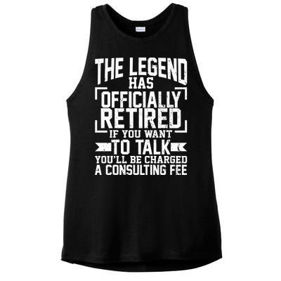 The Legend Has Officially Retired Ladies PosiCharge Tri-Blend Wicking Tank