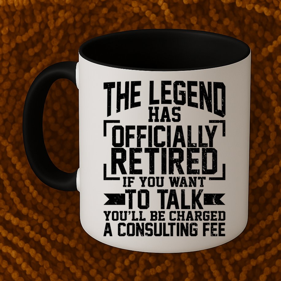 The Legend Has Officially Retired Mug