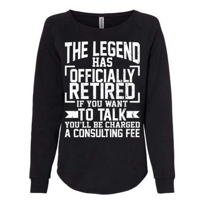 The Legend Has Officially Retired Womens California Wash Sweatshirt