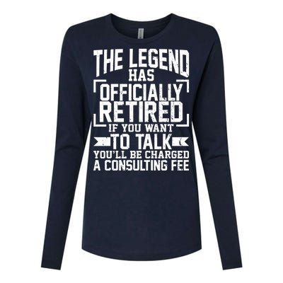 The Legend Has Officially Retired Womens Cotton Relaxed Long Sleeve T-Shirt