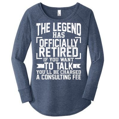 The Legend Has Officially Retired Women's Perfect Tri Tunic Long Sleeve Shirt