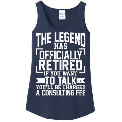 The Legend Has Officially Retired Ladies Essential Tank