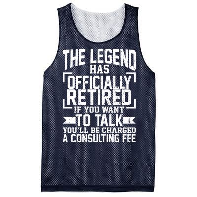 The Legend Has Officially Retired Mesh Reversible Basketball Jersey Tank