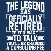 The Legend Has Officially Retired Magnet