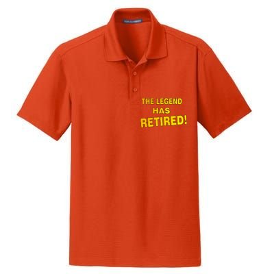 The Legend Has Retired Dry Zone Grid Polo