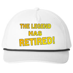 The Legend Has Retired Snapback Five-Panel Rope Hat