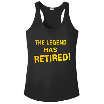The Legend Has Retired Ladies PosiCharge Competitor Racerback Tank