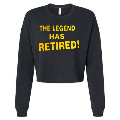 The Legend Has Retired Cropped Pullover Crew