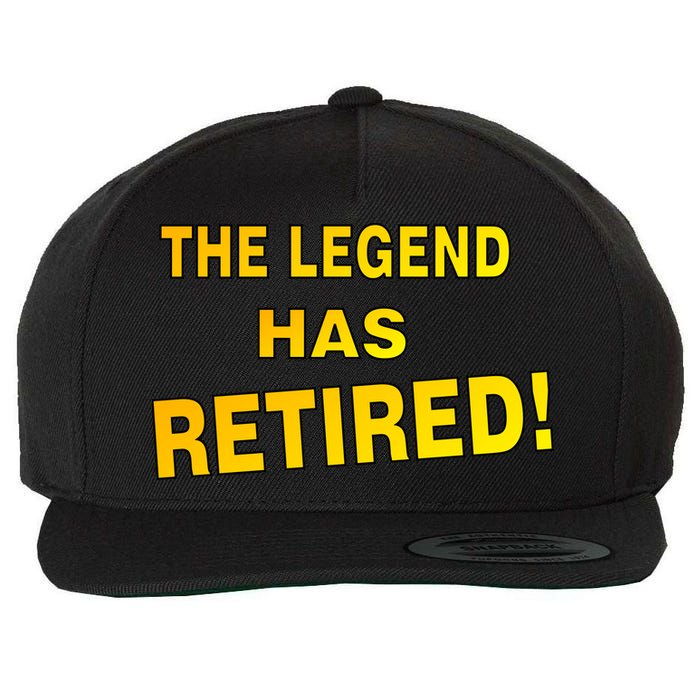 The Legend Has Retired Wool Snapback Cap