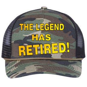 The Legend Has Retired Retro Rope Trucker Hat Cap