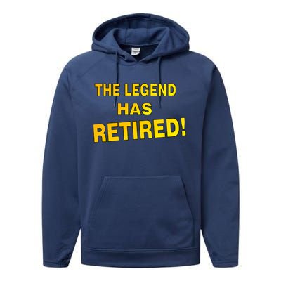 The Legend Has Retired Performance Fleece Hoodie