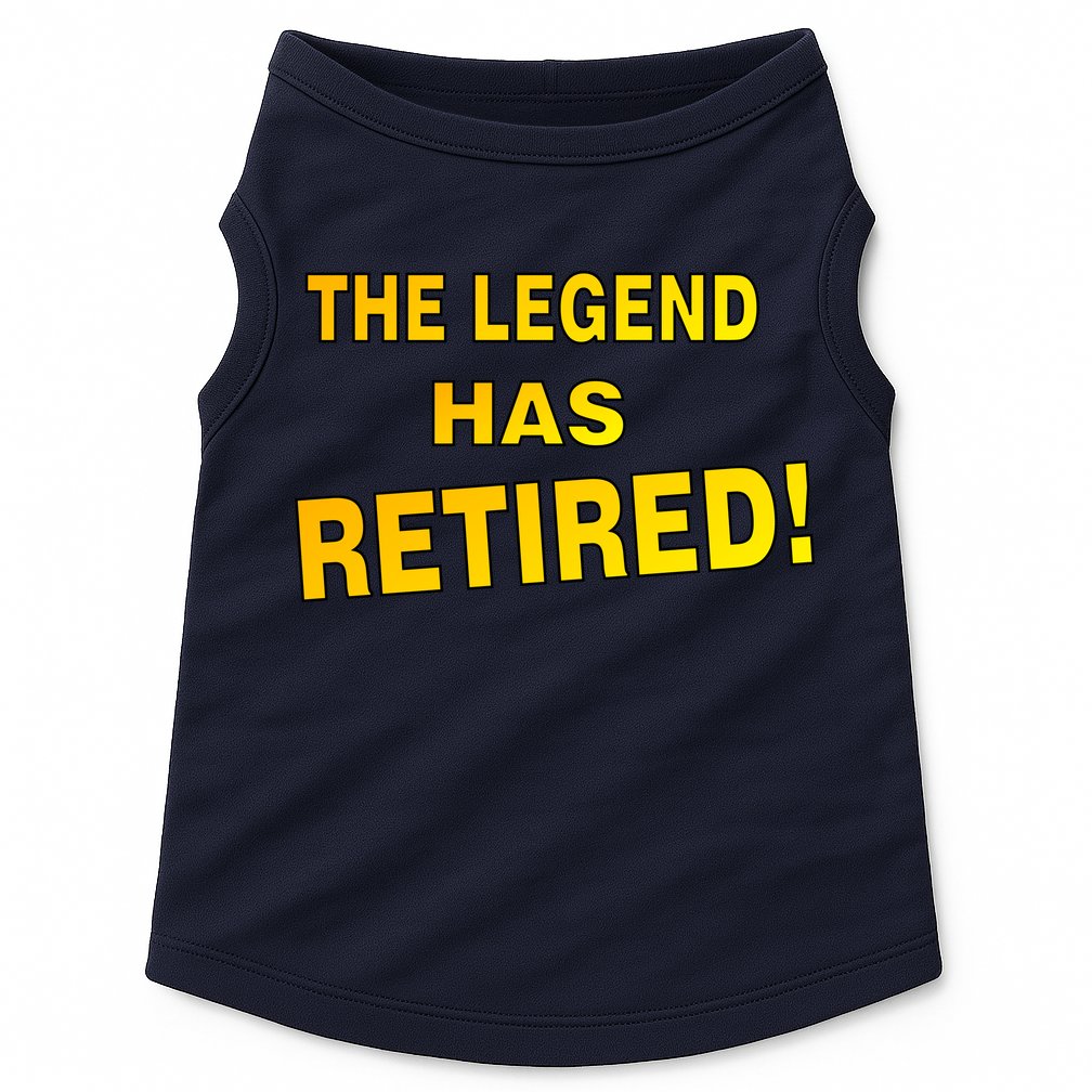 The Legend Has Retired Doggie Tank