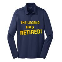 The Legend Has Retired Silk Touch Performance Long Sleeve Polo