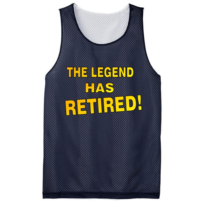 The Legend Has Retired Mesh Reversible Basketball Jersey Tank