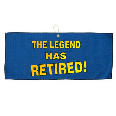 The Legend Has Retired Large Microfiber Waffle Golf Towel