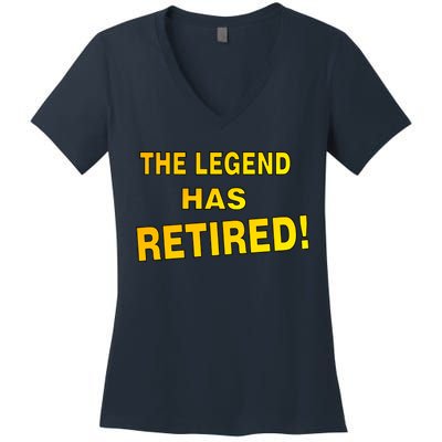 The Legend Has Retired Women's V-Neck T-Shirt