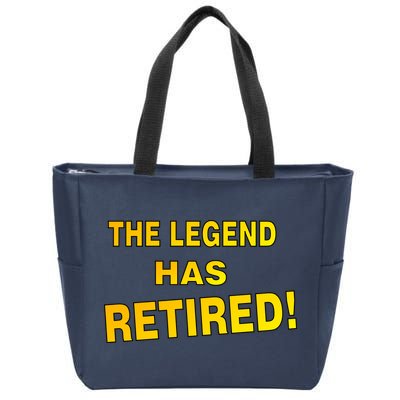 The Legend Has Retired Zip Tote Bag
