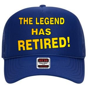 The Legend Has Retired High Crown Mesh Back Trucker Hat