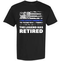 The Legend Has Retired Blue Thin Line Garment-Dyed Heavyweight T-Shirt