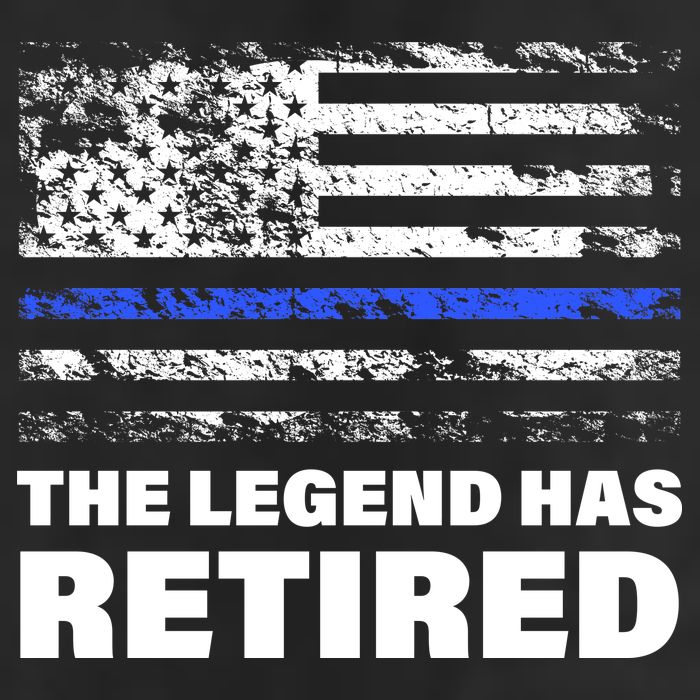 The Legend Has Retired Blue Thin Line Garment-Dyed Heavyweight T-Shirt