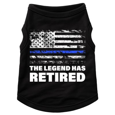 The Legend Has Retired Blue Thin Line Doggie Tank