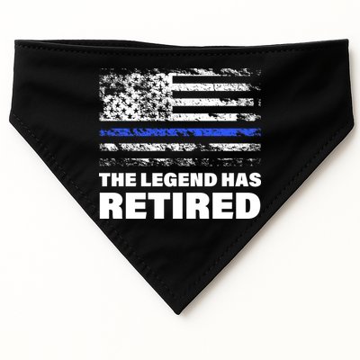 The Legend Has Retired Blue Thin Line USA-Made Doggie Bandana