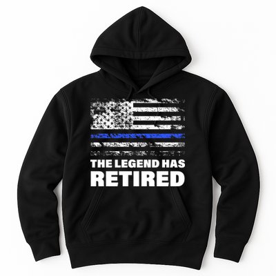 The Legend Has Retired Blue Thin Line Hoodie