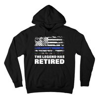 The Legend Has Retired Blue Thin Line Hoodie